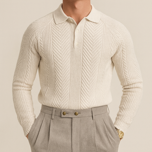 Adam - Heritage Polo Knit | By Julian & Claire Toronto