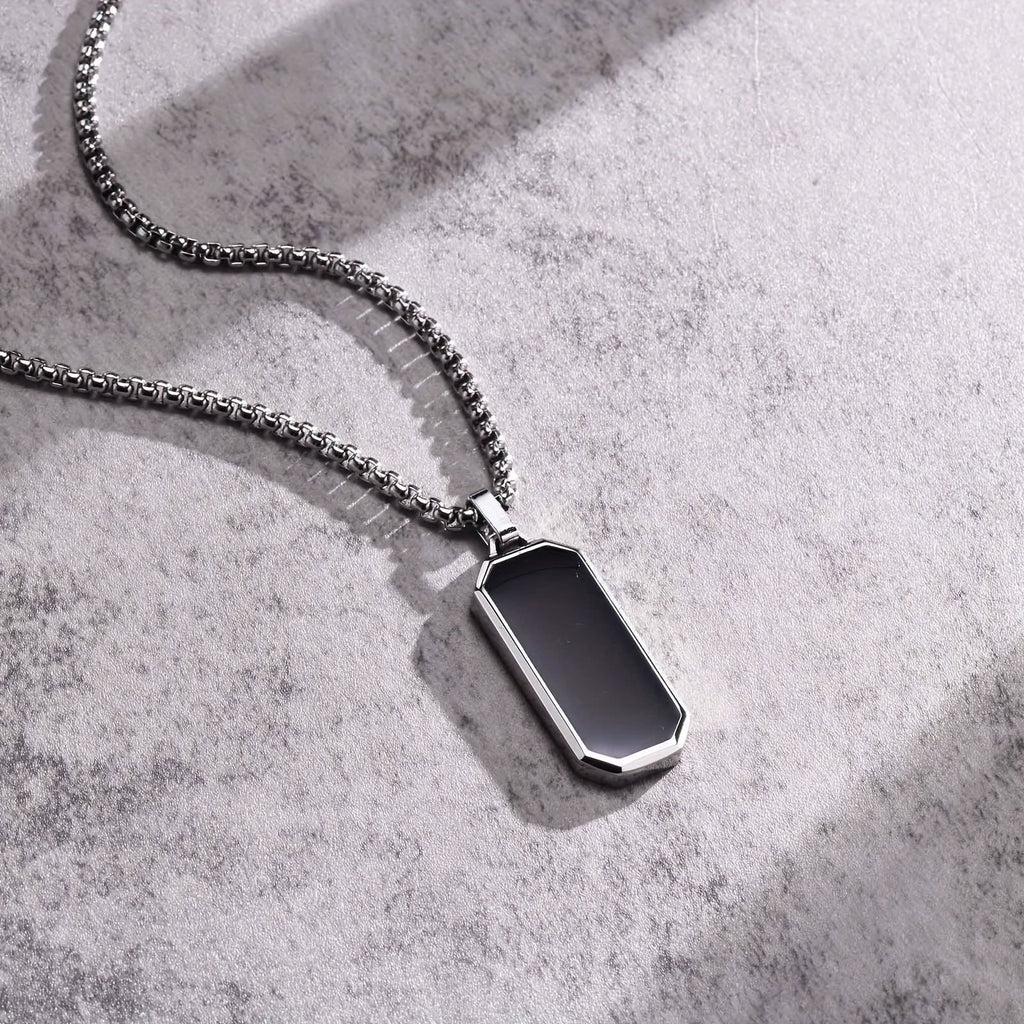 Jean - Stainless Steel Pendant Black | Julian & Claire Toronto