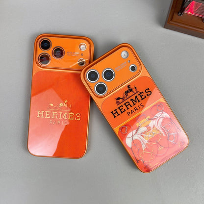 H Luxury Orange Series iPhone Case