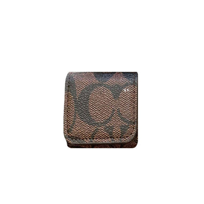 コーチ製高級AirPodsケース ダークブラウン-YH240425