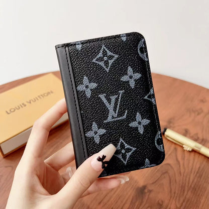 Elegant Checkered & Monogram Wallets