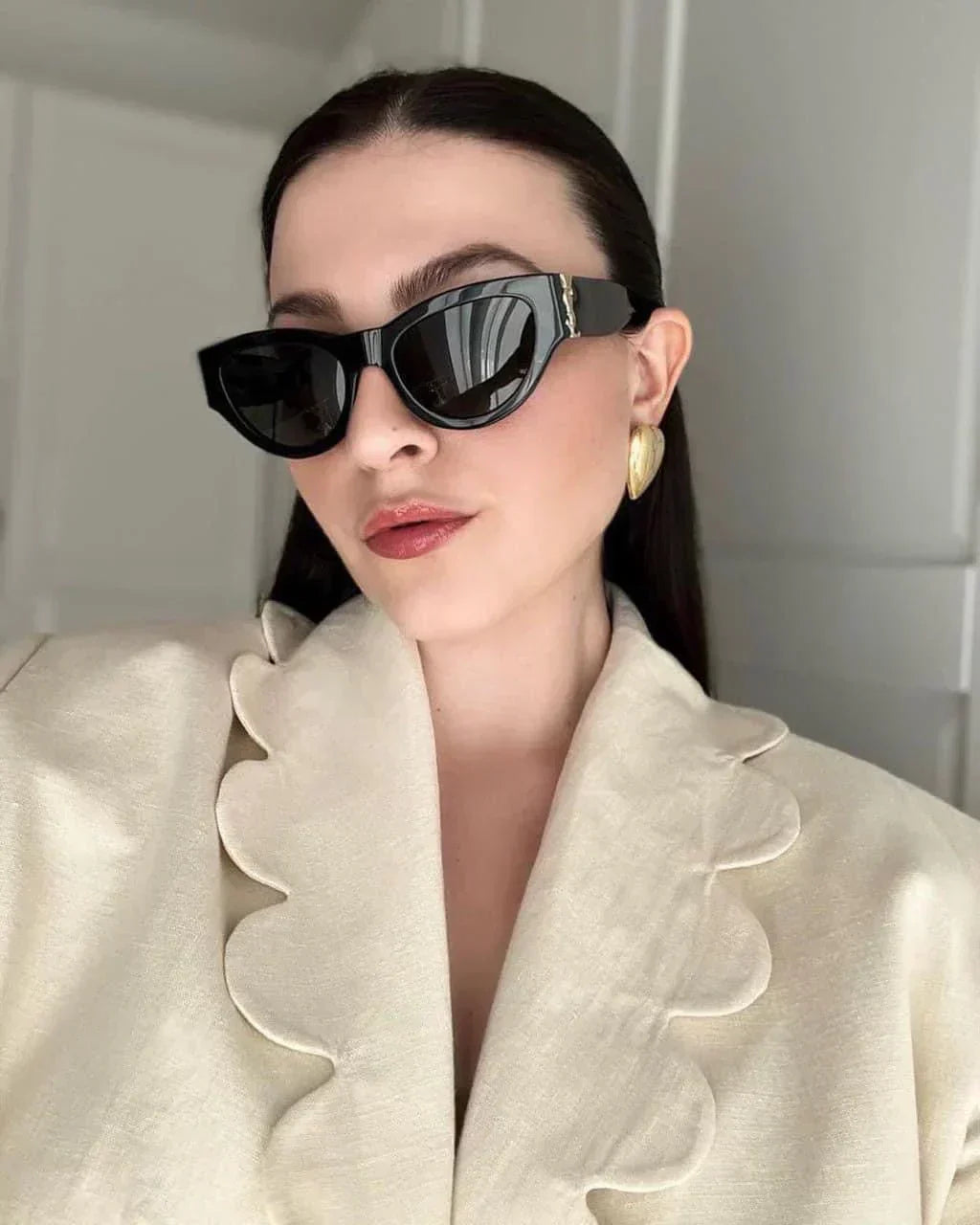 Luxury Large Frame Sunglasses Y-019
