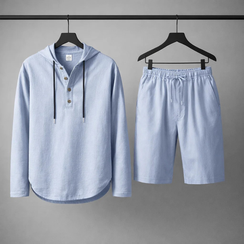 Rafferty - Casual Linen Shirt & Shorts Set | By Julian & Claire Toronto