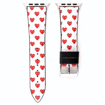 أحزمة ساعة جلدية "CDG"