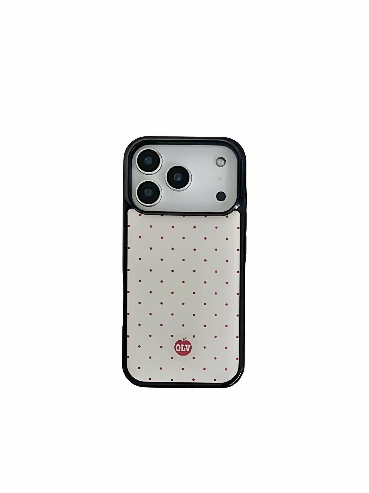 Retro niche polka dots IPhone  Case