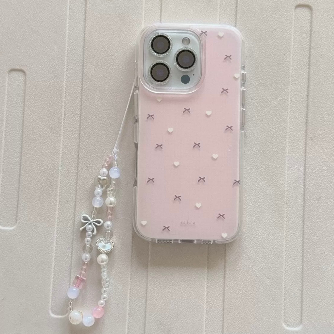 Cute and simple bow heart shape Phone Case (No Shipping Costs Worldwide)