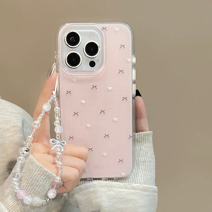 Cute and simple bow heart shape Phone Case (No Shipping Costs Worldwide)