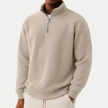 Beige Chase - Zip Sweater | By Julian & Claire Toronto