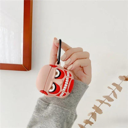 Big Faced Monster Airpod Case Cartoon Silicone Case