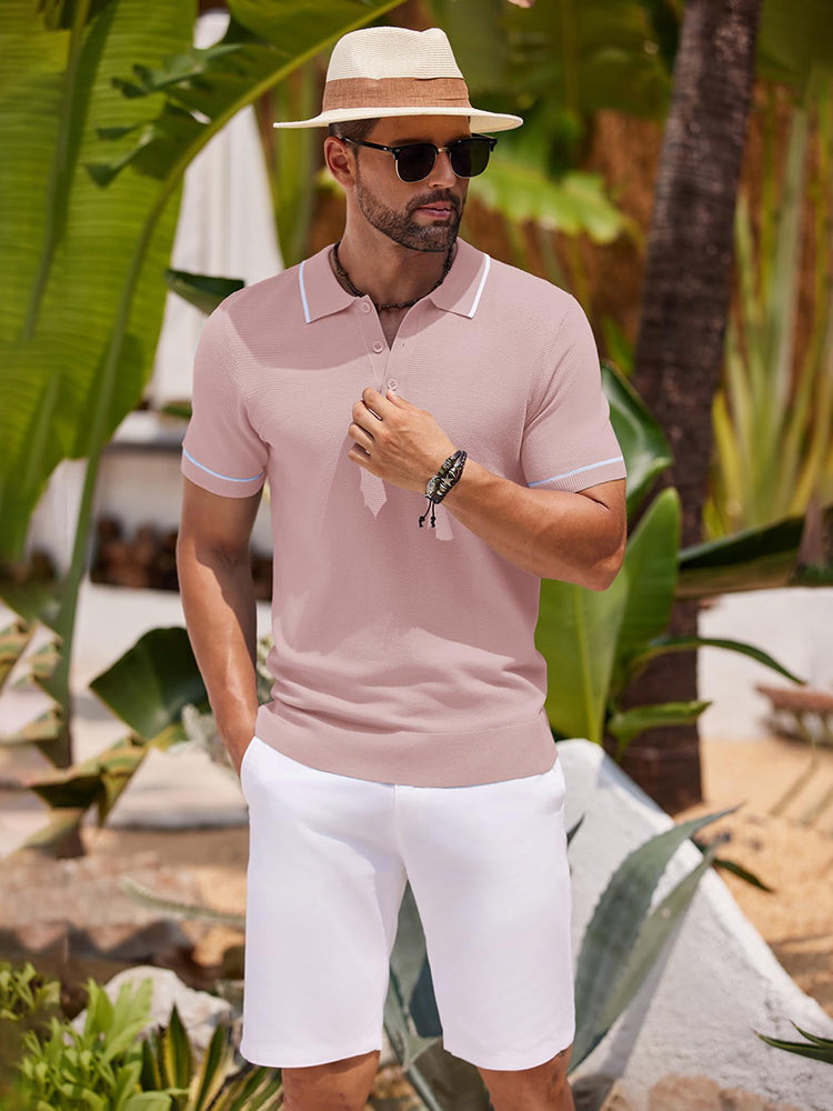 Math - Leisure Knit Golf Polo | By Julian & Claire Toronto