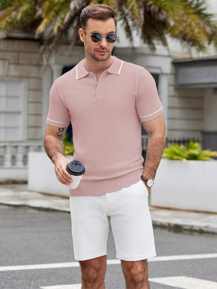 Math - Leisure Knit Golf Polo | By Julian & Claire Toronto