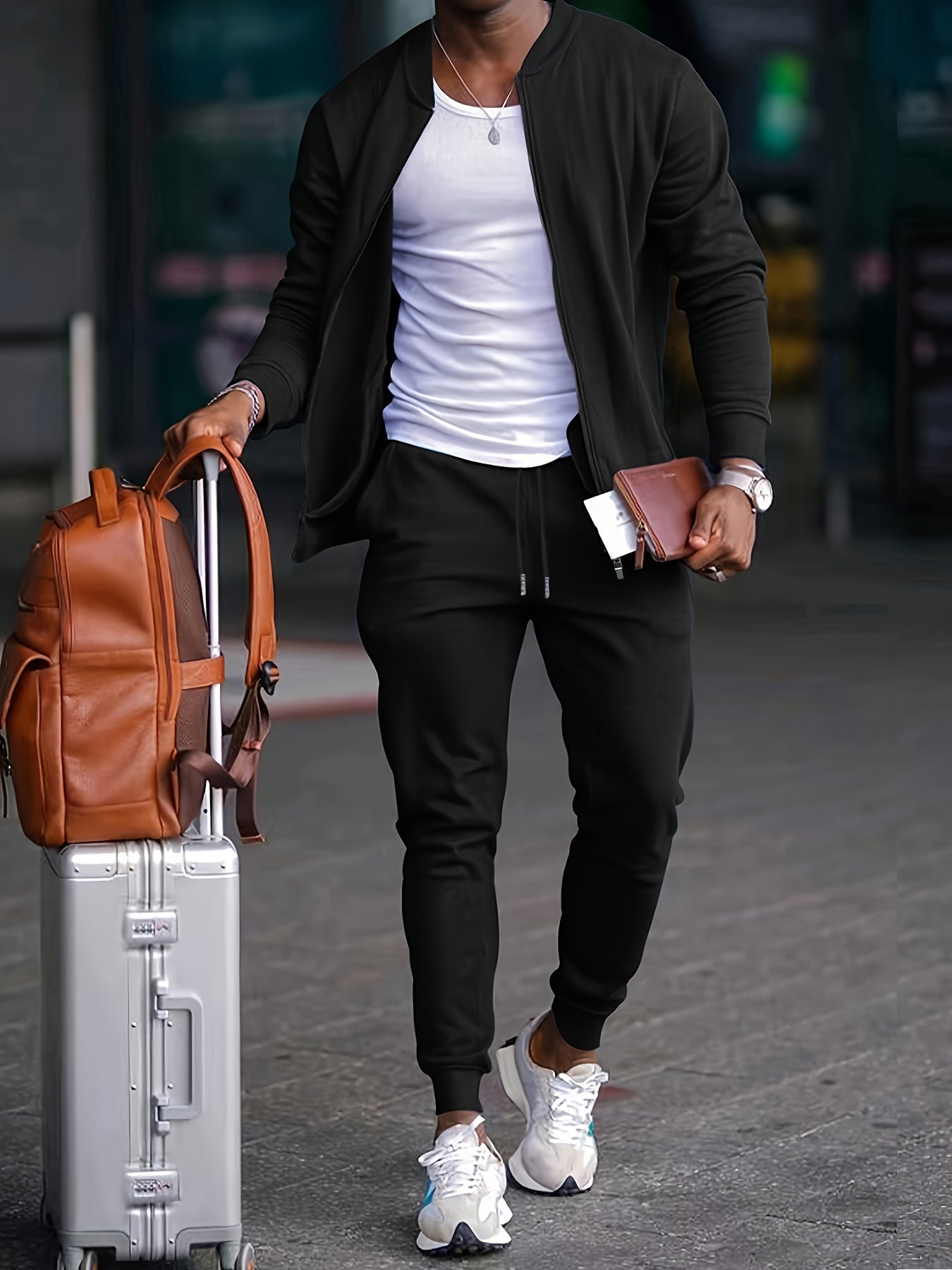 Danick – Casual Zip-Up Travel Tracksuit Set | By Julian & Claire Toronto