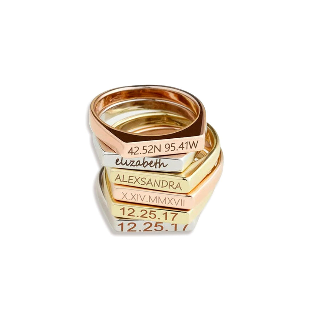 Custom Engraved Signet Ring – Personalised Just for You