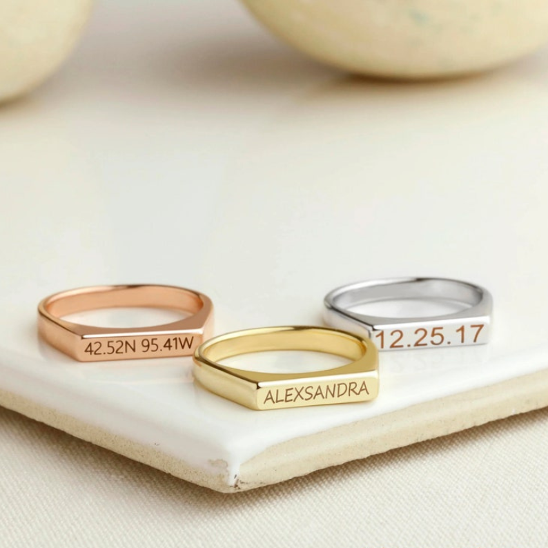 Custom Engraved Signet Ring – Personalised Just for You