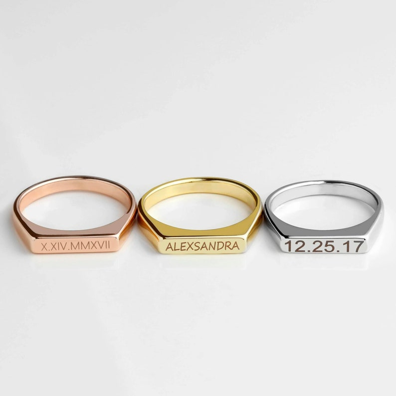 Custom Engraved Signet Ring – Personalised Just for You