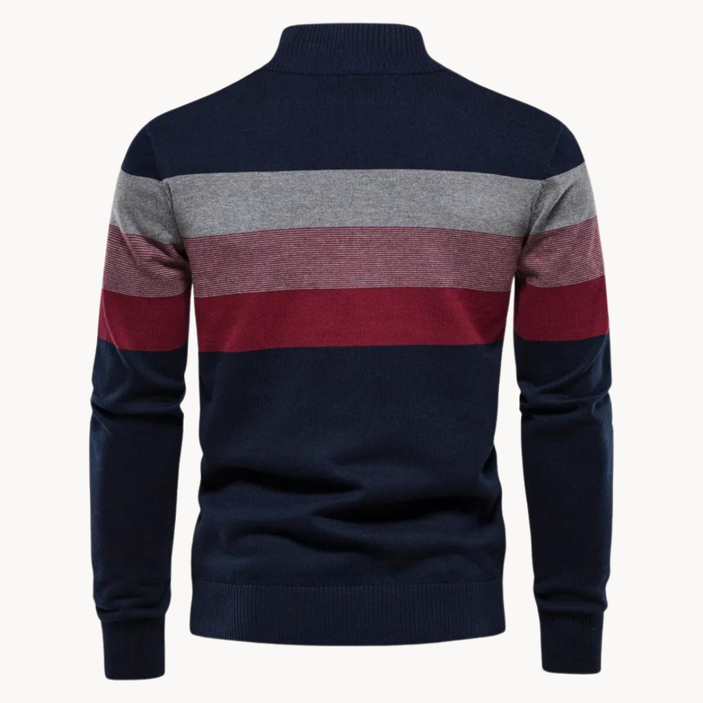 Callen - Stretch Knit Quarter-Zip Sweater | By Julian & Claire Toronto