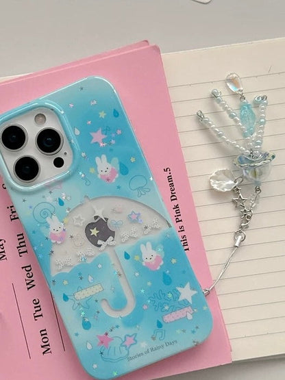 Blue Star Umbrella ☔️ iPhone Case