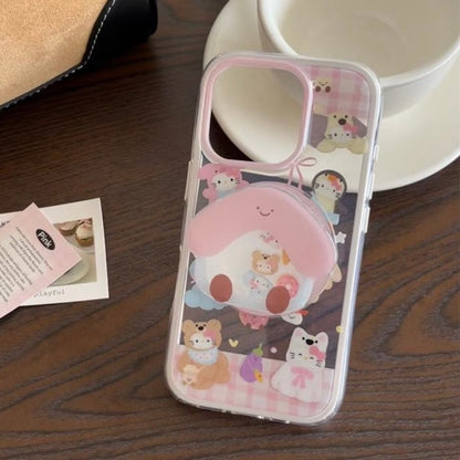 kitty magnetic bracket-IPhone  Case