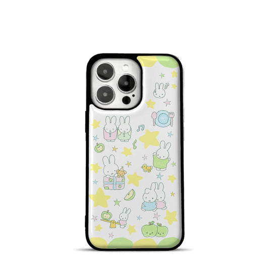 miffy 🍏 green 🍀-Handmade resin drip iphone case