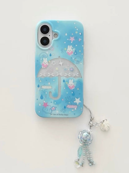 Blue Star Umbrella ☔️ iPhone Case