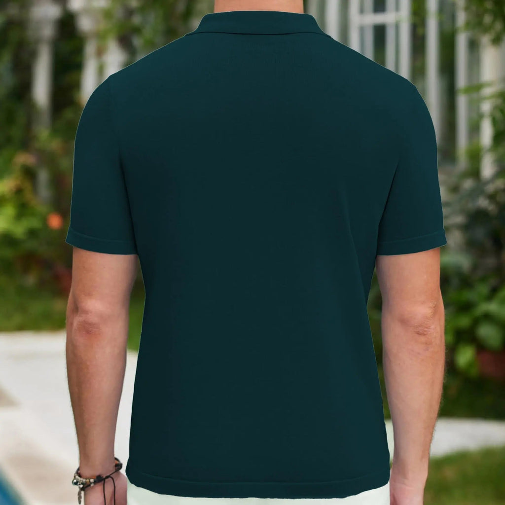 Kyler - Refined Luxe Trim Polo Tee | By Julian & Claire Toronto