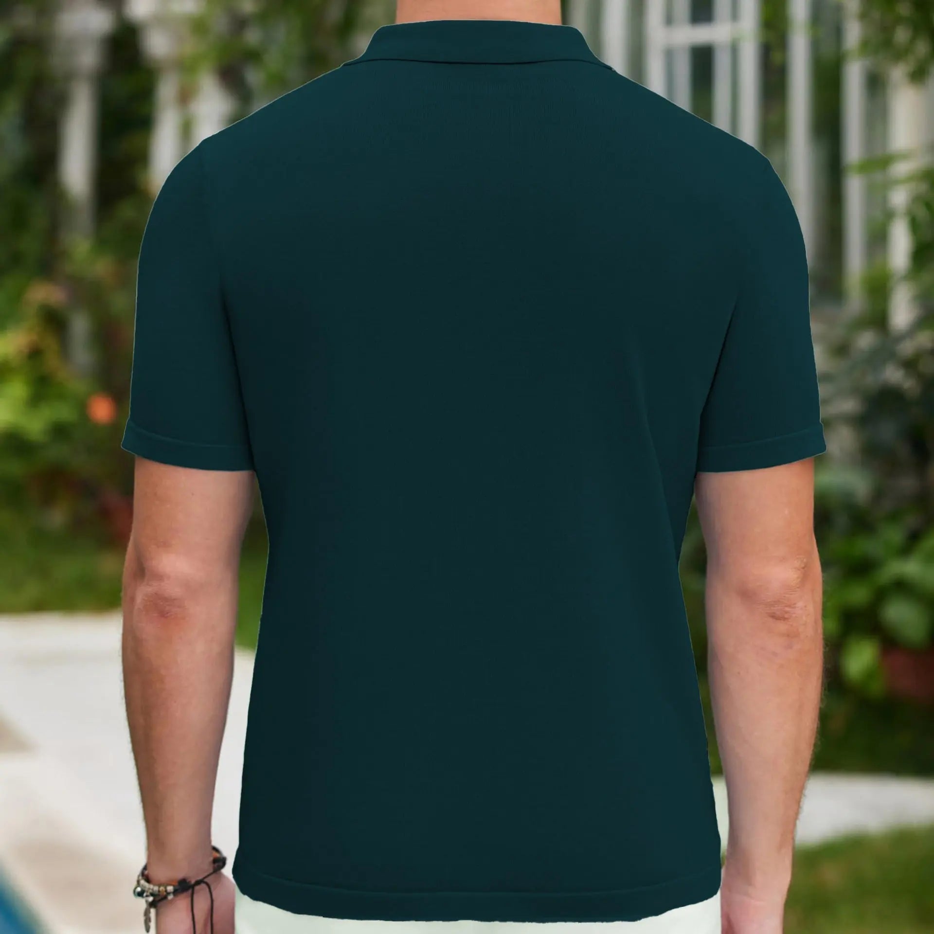 Kyler - Refined Luxe Trim Polo Tee | By Julian & Claire Toronto
