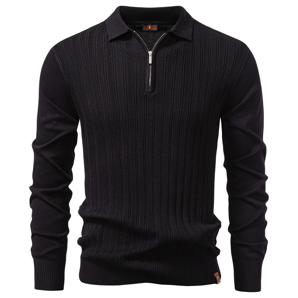 Colby - Timeless Half-Zip Knit Sweater | By Julian & Claire Toronto