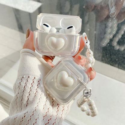 Earphone Case for AirPods 2 Pro 3 Generation Headset Cover for Airpods Keychain