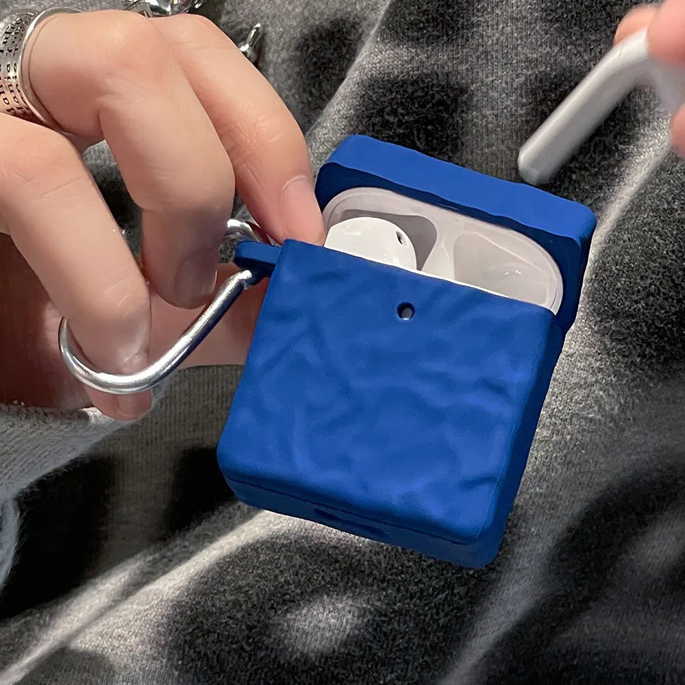 جراب فضي لسماعات AirPods 3 Pro 2 غطاء لسماعات AirPod 1/2/3
