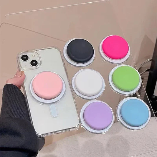 Cute Silicone Round For Magsafe Magnetic Phone Griptok