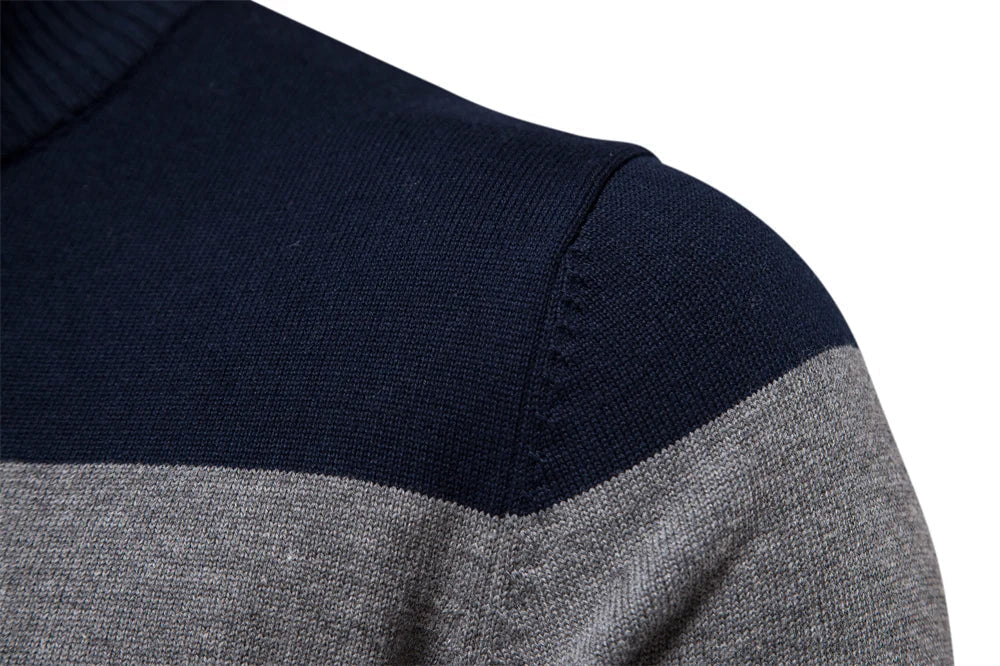 Callen - Stretch Knit Quarter-Zip Sweater | By Julian & Claire Toronto
