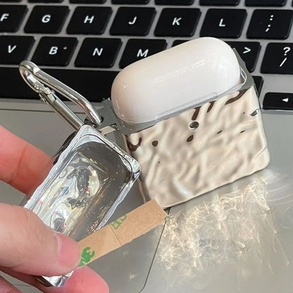 جراب فضي لسماعات AirPods 3 Pro 2 غطاء لسماعات AirPod 1/2/3