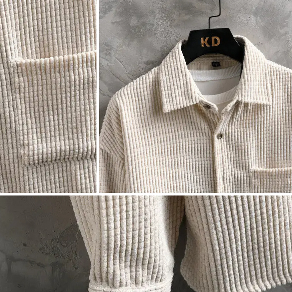 Collin - Classic Corduroy Button-Up Shirt | By Julian & Claire Toronto