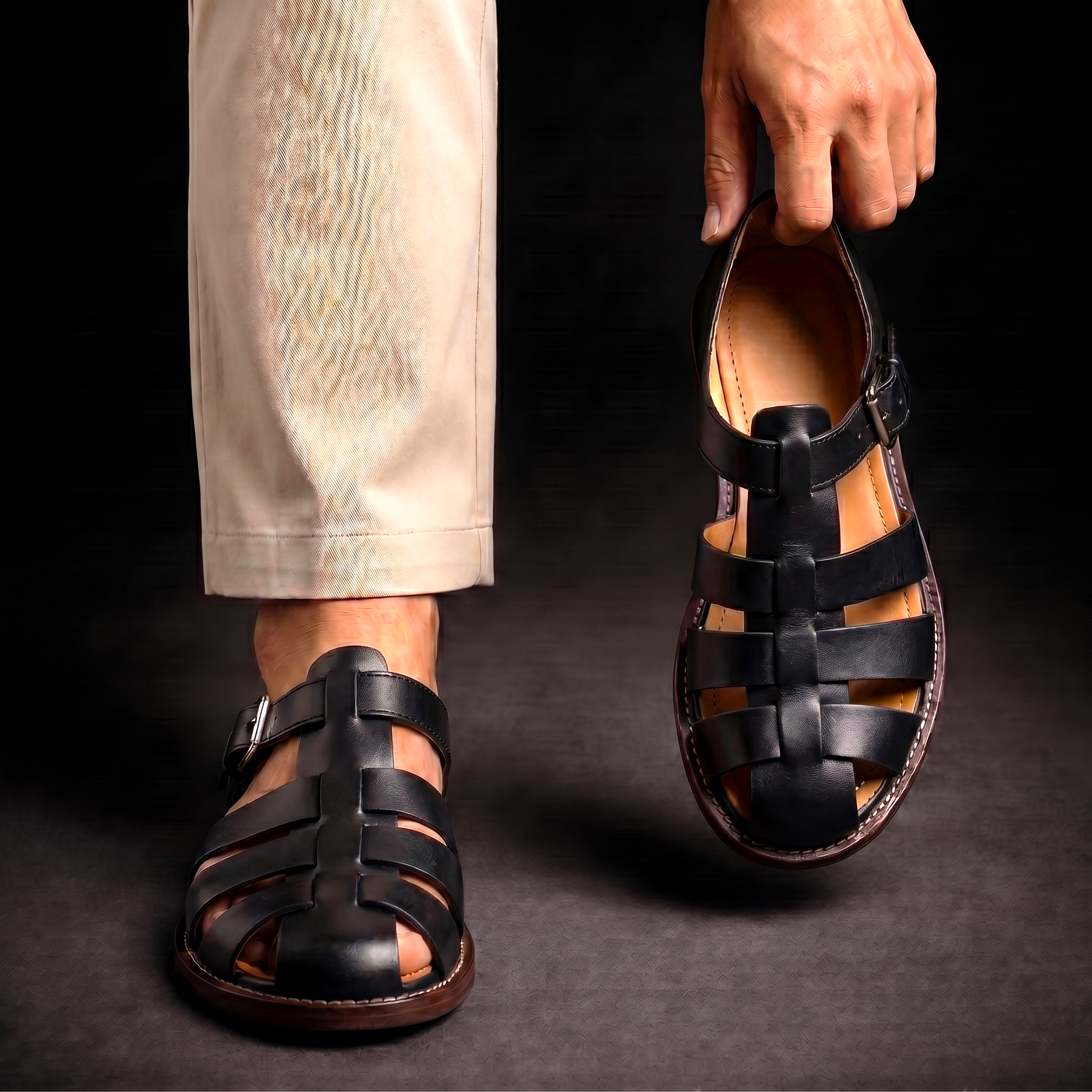 Kyle - All-Day Comfort Strap Sandals | By Julian & Claire Toronto