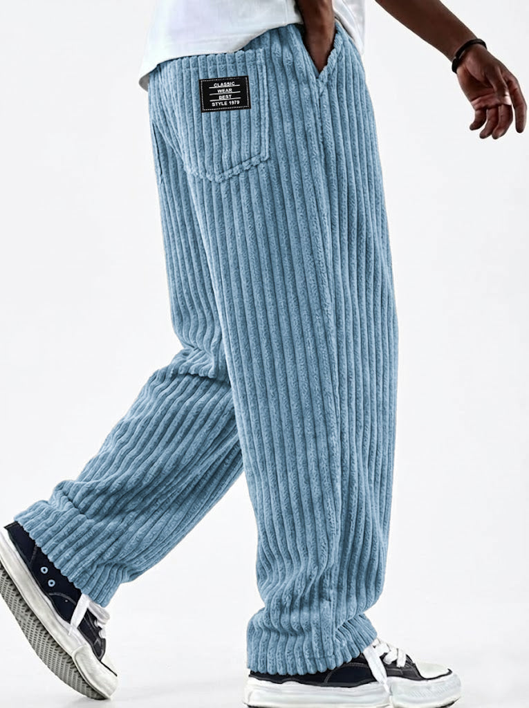 Blue - Comfort Wide Pants | By Julian & Claire Toronto