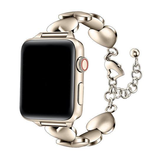 สายนาฬิกา Apple Watch รูปหัวใจเหล็กสำหรับคนรัก