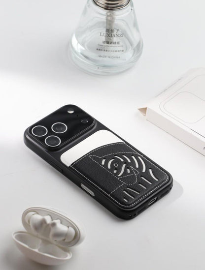 2026 New Premium Leather Card Slot iPhone Case – Limited Edition Year of the Horse