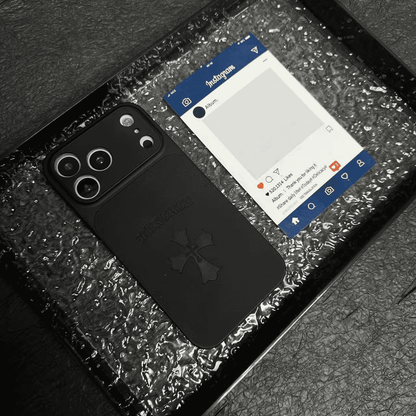 Chrome Hearts Cross Leather iPhone Case