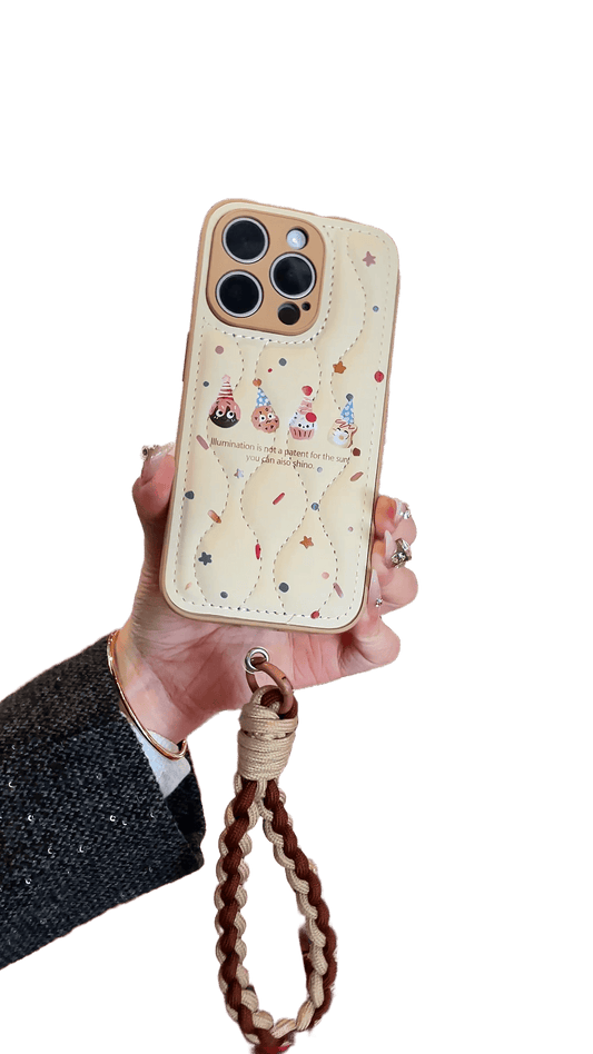 羽のように軽くて快適：トレンドセッターのための、シックなクッキーをイメージしたiPhoneケース