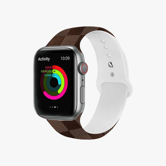 สายนาฬิกา Apple Watch ลายตารางสีน้ำตาล