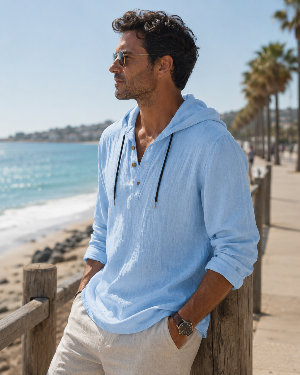 Tiernan - Relaxed Utility Hoodie Shirt | By Julian & Claire Toronto